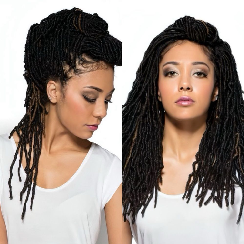 NWT BOBBI BOSS NU LOCS 24” 2 PK BUNDLE SHADE # 2 FEAT. HANDMADE PRE-MADE LOOPS!
